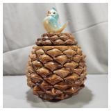 Metlox Bird on Pinecone Cookie Jar