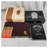 (4) Wood Cigar Boxes