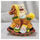Ceramic Rocking Horse Cookie Jar