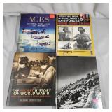 Lot of 4 WWII Books Hardcover