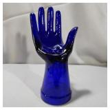 Cobalt Blue Hand Shaped Ring Holder