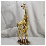 Gold Color Resin Giraffe Statue