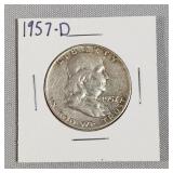 1957-D Franklin Half Dollar