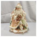 Fitz & Floyd Santa w/ Rabbits Cookie Jar