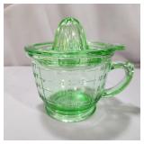 Light Green Glass 2 Cup Measure w/ Reamer