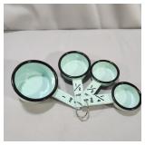 Lake Blue Enamel Measuring Cups