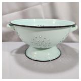Lake Blue Enamel Colander