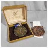 (2) Roller Skating Champion Medals