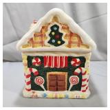 Ceramic Gingerbread House Cookie Jar