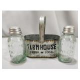 Farmhouse Mason Jar Shaker Set
