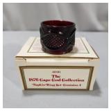 (4) Avon "Cape Cod" Ruby Red Napkin Rings