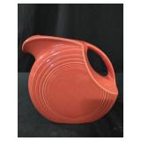 Fiesta Ware Persimmon Disk Pitcher 17.5' tall