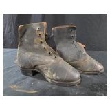 antique leather boots child's boots