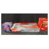 Oil filters and an air filter