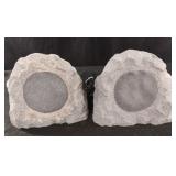 Set of 2 outdoor rock speakers