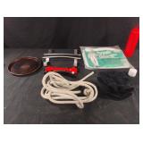 Gloves, disposable coverall, rope and more......