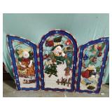 Christmas fireplace screen up to 49' x 36