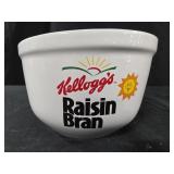 Kellogg's raisin bran ceramic bowl 3.5x5.5