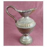 Vintage Egyptian-style hand-hammered brass
