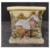 Thomas Kinkade porcelain decorative candle holder