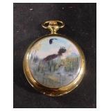 Pocket watch with Bald Eagle On front