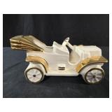 vintage white ceramic planter shaped like an