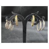 3 pairs of Hoop Earrings