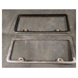 Metal license plate frames