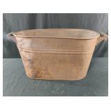 Galvanized steel tub