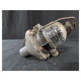 vintage AC fuel pump with a glass bowl filter,