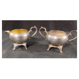 Vintage WM A Rogers silver plated sugar bowl and