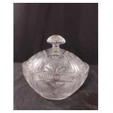 Vintage Crystal Clear Signatures candy dish with