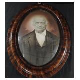 Vintage bubble glass photo frame