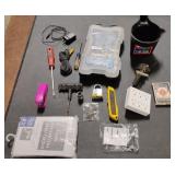 Misc lot including screw driver, playing cards