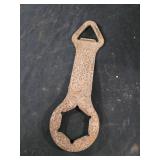 Vintage large wrench rusted