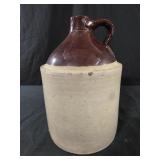 11' antique stoneware jug,  whiskey or moonshine,