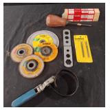 Shims, sanding disks and more.....