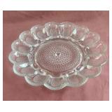 Vintage Indiana Glass clear pressed glass deviled