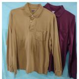 Lands' End men's long sleeve shirts. Size L. 2