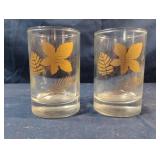 Vintage Libbey 'Golden Foliage' pattern