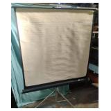 Vintage portable projector screen