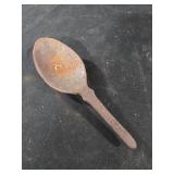 Vintage rusted spoon scoop