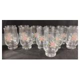 Vintage Pfaltzgraff Tea Rose Libbey Perennials