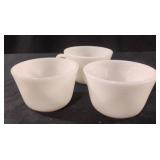 Vintage milk glass mugs