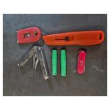 Remington lock key. Box cutters, fineline multi