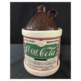 Vintage Coca-Cola Ceramic Syrup Jug Cookie Jar,