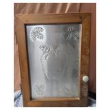 Punch tin apple cabinet door 15x20