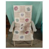 Metal foldable lawn chair