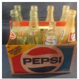 Vintage cardboard Pepsi carrier with Pepsi, Dr.