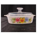 vintage Corning Ware casserole dish "Summer